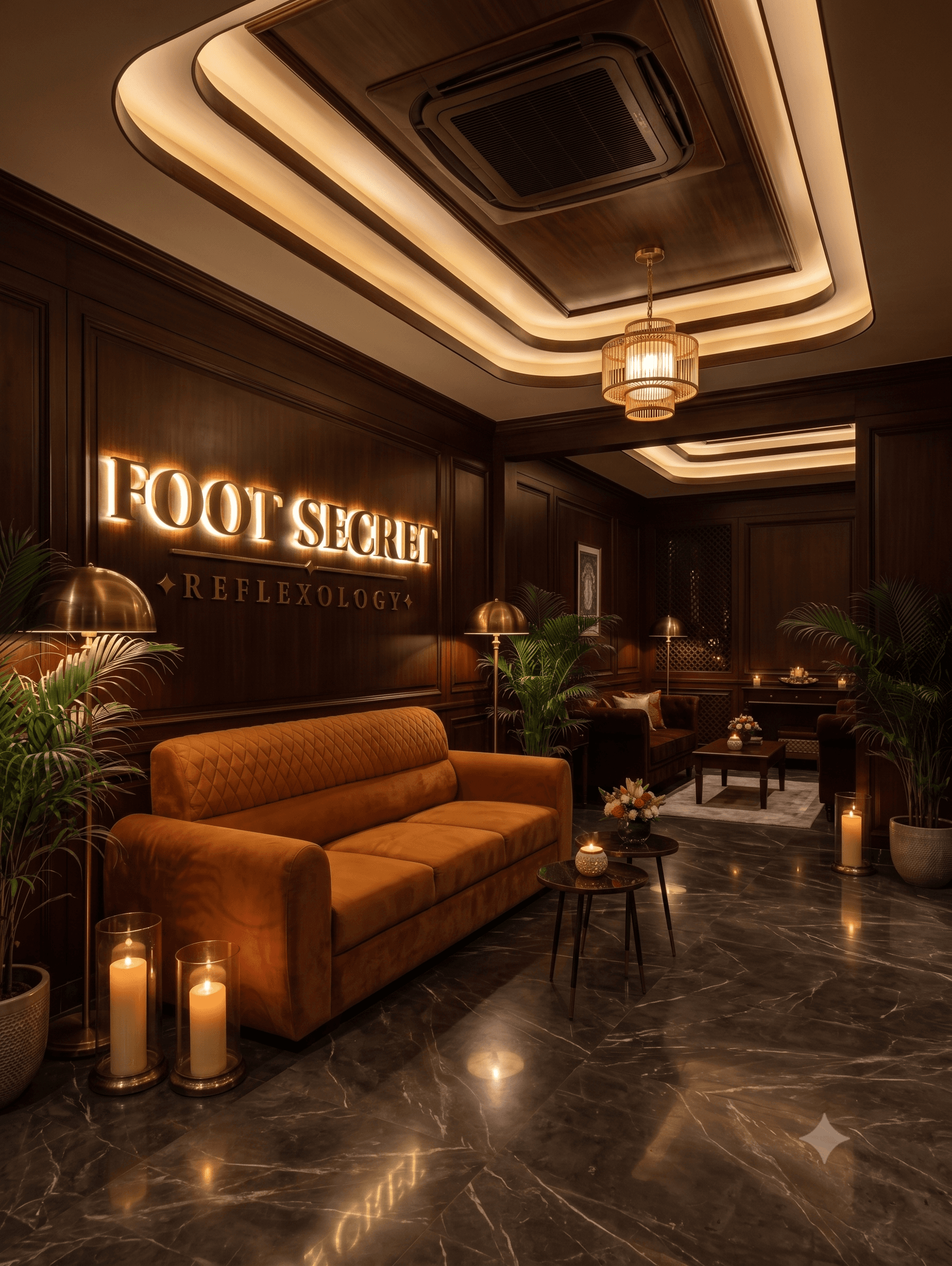 Foot Secret Luxury Spa Reception Lounge